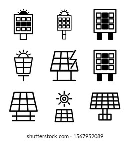 solar icon isolated sign symbol vector illustration - Collection of high quality black style vector icons
