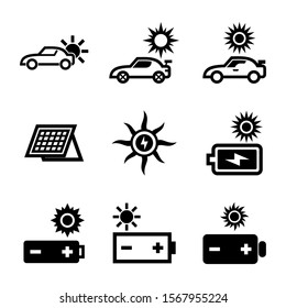 solar icon isolated sign symbol vector illustration - Collection of high quality black style vector icons
