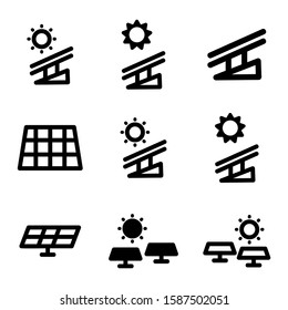 solar icon isolated sign symbol vector illustration - Collection of high quality black style vector icons
