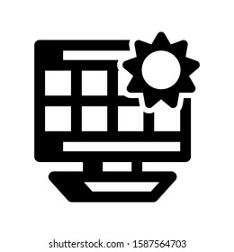 solar icon isolated sign symbol vector illustration - high quality black style vector icons

