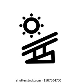 solar icon isolated sign symbol vector illustration - high quality black style vector icons

