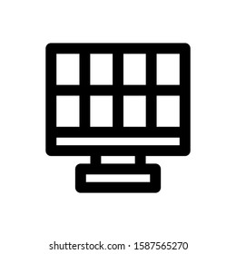 solar icon isolated sign symbol vector illustration - high quality black style vector icons
