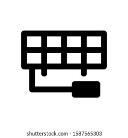 solar icon isolated sign symbol vector illustration - high quality black style vector icons
