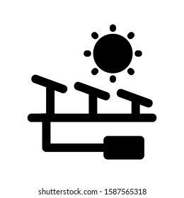 solar icon isolated sign symbol vector illustration - high quality black style vector icons
