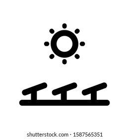 solar icon isolated sign symbol vector illustration - high quality black style vector icons
