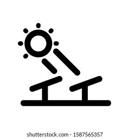 solar icon isolated sign symbol vector illustration - high quality black style vector icons
