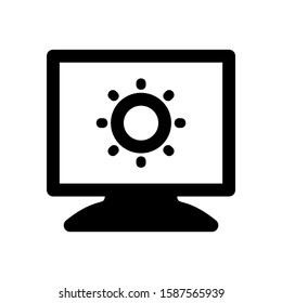 solar icon isolated sign symbol vector illustration - high quality black style vector icons
