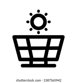 solar icon isolated sign symbol vector illustration - high quality black style vector icons