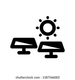 solar icon isolated sign symbol vector illustration - high quality black style vector icons