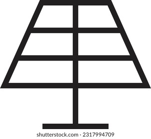 Solarsymbol einzeln auf weißem Hintergrund