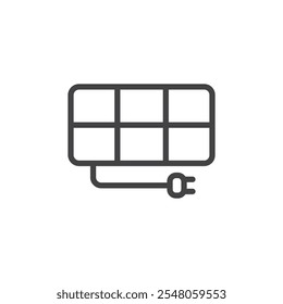 Solar icon Logo symbol outline set