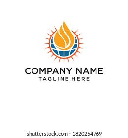 SOLAR ICON VECTOR SYMBOL LOGO