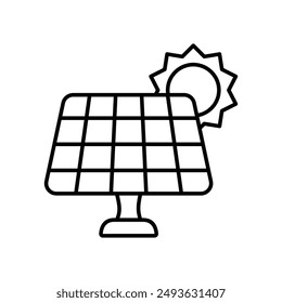 solar icon with white background vector stock illustration