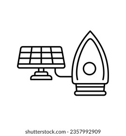 Solar with iron Vector Icon which can easily modify or edit

