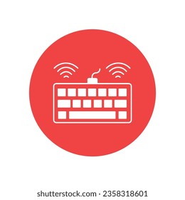 Solar keyboard Vector Icon which can easily modify or edit

