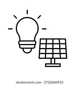 Ilustração do vetor do ícone de contorno de luz solar