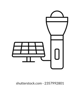 Solar light Vector Icon which can easily modify or edit

