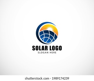 Symbol für das kreative Design des Solarlogos