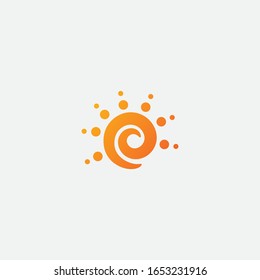 solar logo design and icon