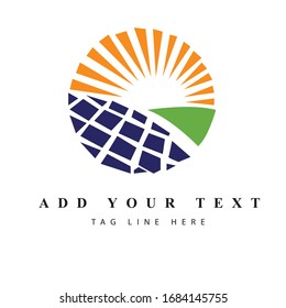 Solar Logo design & illustration vector art
