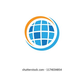 Solar logo energy icon vector design