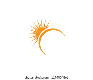 Solar logo energy icon vector design
