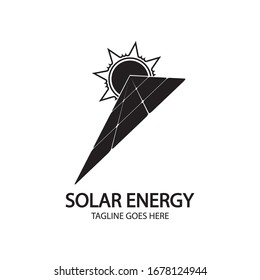 Solar logo energy icon vector design