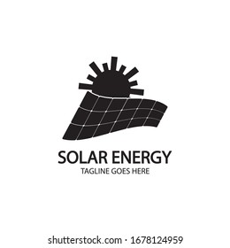 Solar logo energy icon vector design