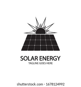 Solar logo energy icon vector design