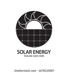 Solar logo energy icon vector design