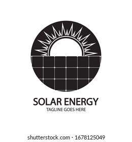 Solar logo energy icon vector design
