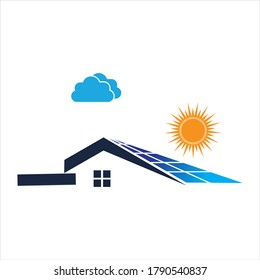 Diseño vectorial del icono de energía del logotipo solar