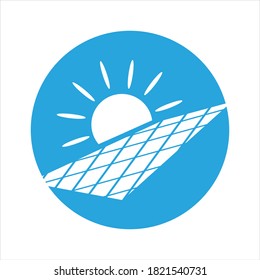 Solar logo energy icon vector design