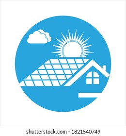 Solar logo energy icon vector design