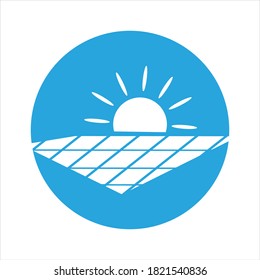 Diseño vectorial del icono de energía del logotipo solar