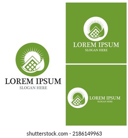 Diseño vectorial del icono de energía del logotipo solar