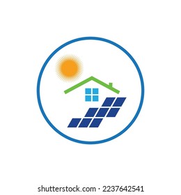 Solar Logo Energy Icon Vektordesign