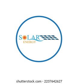 Solar logo energy icon vector design