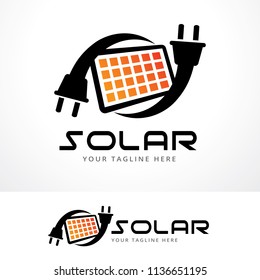 Solar Logo Template Design, Symbol, Icon