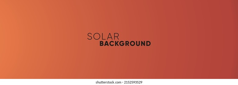 Solar orange smooth gradient abstract banner background.
