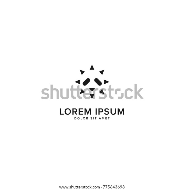 Solar Panda Logo Stock Vector (Royalty Free) 775643698 | Shutterstock