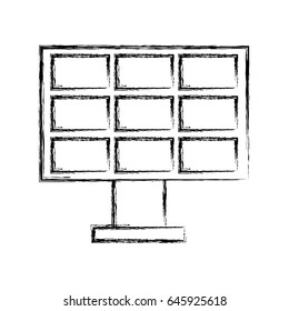 solar panel alternative ecological car battery isolated icon