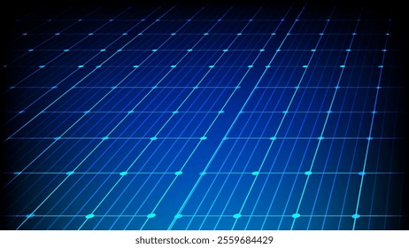 Solar Panel Background. Solar Panel Pattern Vector Illustration. Banner of a set of solar panels as a template for designs in the concept of alternative green energy.