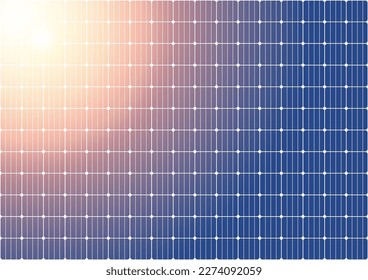 Solar Panel Background. Solar Panel Texture Vector Illustration.