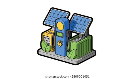 Solar panel and battery energy system