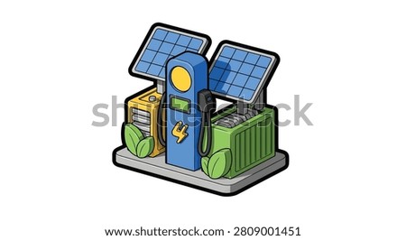 Solar panel and battery energy system
