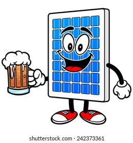 Solar Panel with Beer