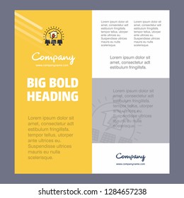 Solar panel Business Company Poster Template. with place for text and images. vector background