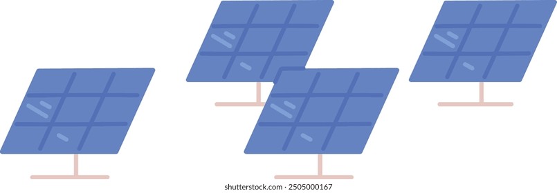 Solar panel color icon. Renewable sun energy isolated on white background