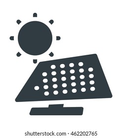 Solar Panel Colored Vector Icon